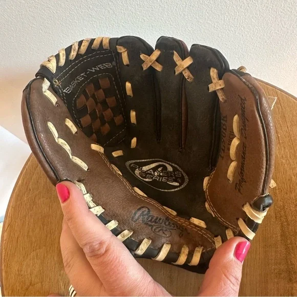 Rawlings PL90BK Players Series RHT Glove 9" Inch Youth Baseball T-Ball Left Hand - Picture 5 of 14